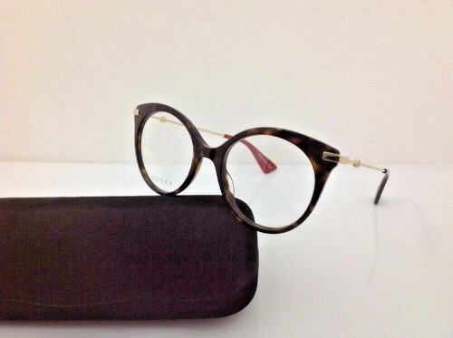 Gucci occhiale da vista md 0109O marrone Rotondo grande gatta €290 Plastica  | eBay