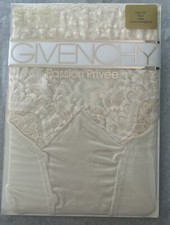 Vintage Bridal 1986 Givenchy Passion Privee Pantyhose Satin V-Bikini Panty NEW 