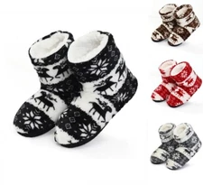 Women's House Slippers Ankle Christmas Indoor Socks Bootie  One Size M/L