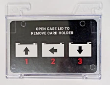1 Pelican 1535 or 1615 air case Horizontal Business Card Holder.