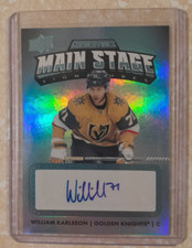 22-23 UD Main Stage Credentials William Karlsson Auto MS-WK-Golden Knights