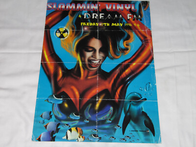 SLAMMIN' VINYL - LONDON - ANDY C VIBES RANDALL - 1996 A3 RAVE FLYER / POSTER
