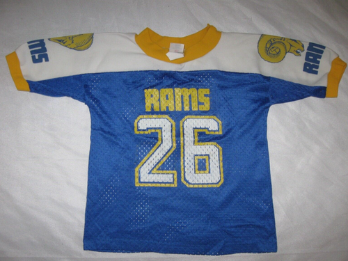 Los Angeles Rams Vintage Football Trikot Kleinkind 6-6X NFL Football 80er SEARS STL