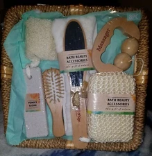 Essential Design Bath  8 pc Set Personal Spa Bathing Care New