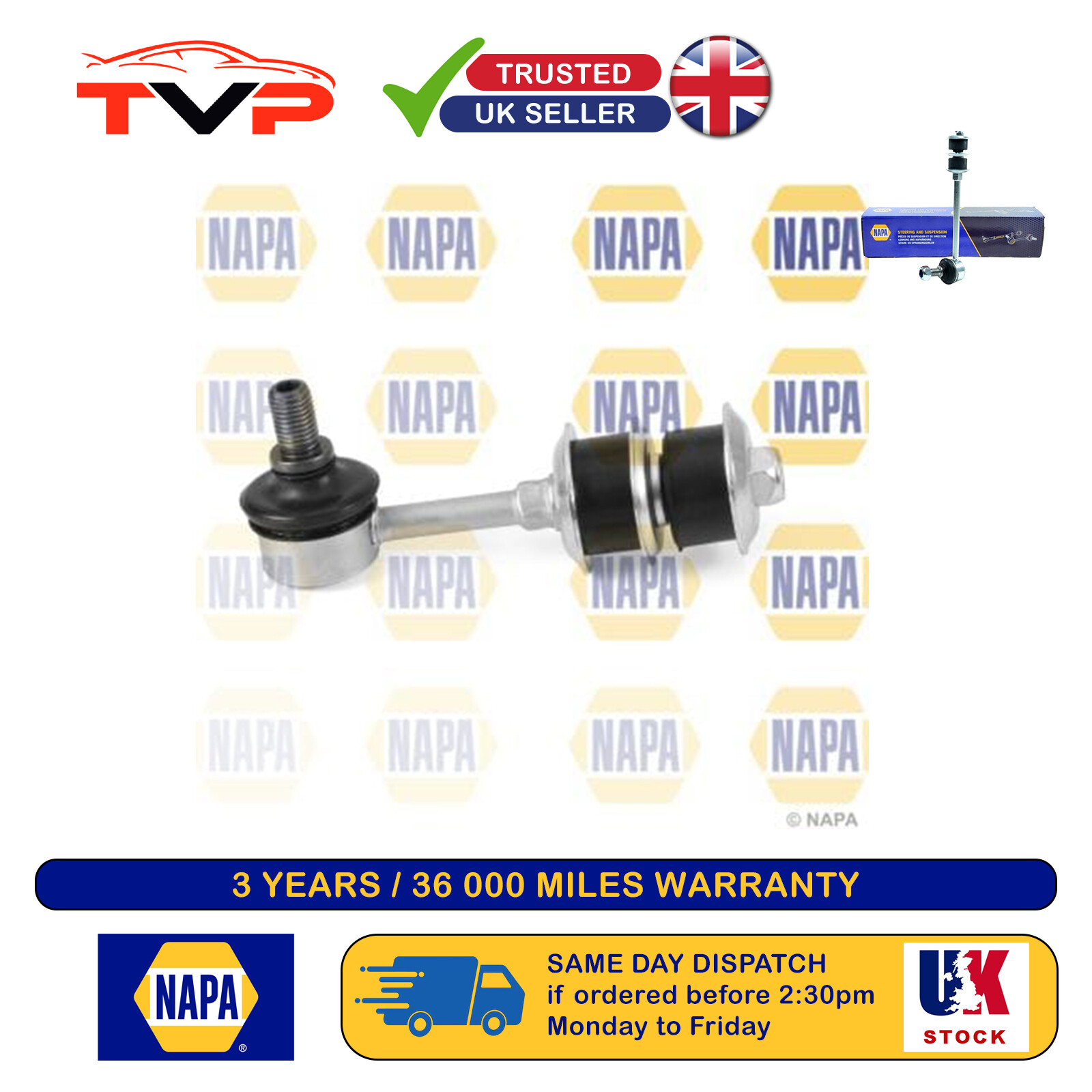 Stabiliser Bar Link Coupling Rod Front Left Right Fits Toyota MR2 NAPA NST4488 - Image 4