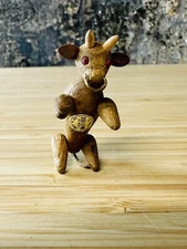 Danish Kay Bojesen Design Zoo-Line Teak Wood Articulated COW / BULL  w/ Tail