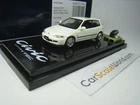 HONDA CIVIC EG6 SIRII WITH ENGINE DISPLAY MODEL 1/64 HOBBY JAPAN (FROST WHITE)
