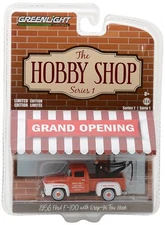 Greenlight 1:64 The Hobby Shop 1956 Ford F-100 with Drop In Tow Hook 