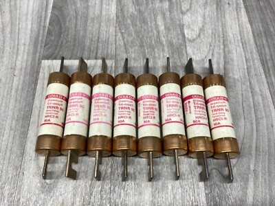 Lot of 8 Gould  Shawmut TRNR 90 Tri-onic Fuse 90A 250V 90 Amp Type D #63F101*CO