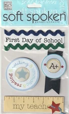 MAMBI Soft Spoken 3D FIRST DAY OF SCHOOL Theme  90528 Fast FREE Shipping!