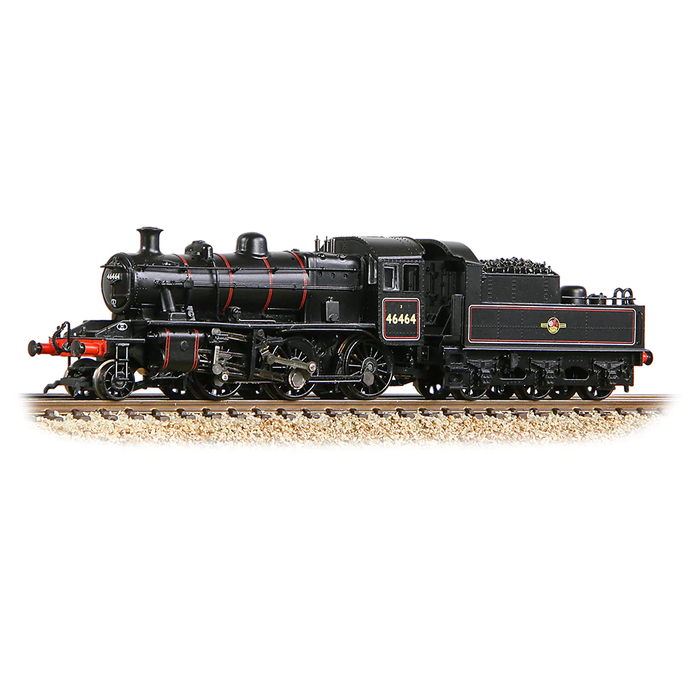 Graham Farish 372-628B N Gauge BR Black (L) Ivatt 2MT 46464