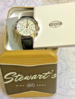Fossil Silver Chronograph Watch Bq3229 For Men Easy To Read Dial In Box Fossil Silver Chronograph Watch Bq3229 For Men Easy To Read Dial In Box