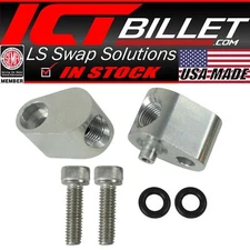 LS LS1 1/8"npt Coolant / Steam Port Adapters for Crossover Hose / Tube