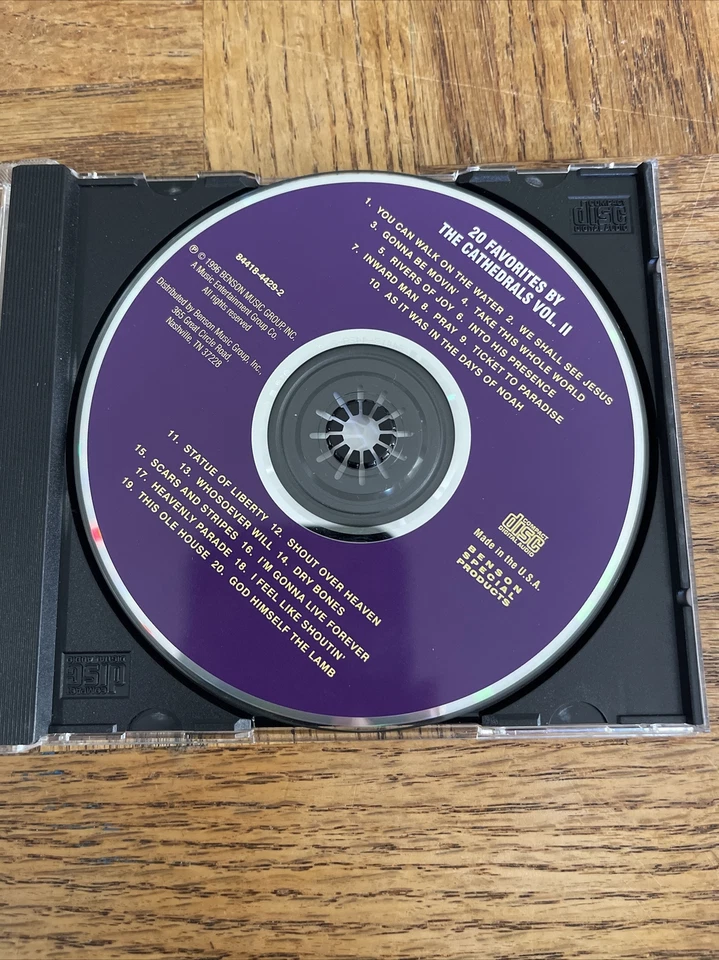 20 Favorites By The Cathedrals CD Foto 4 de 4