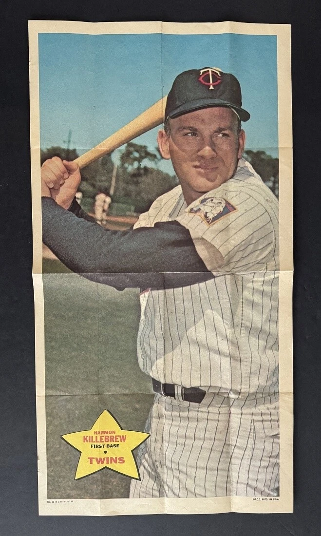 1968 Topps Posters Set-Break # 10 Harmon Killebrew *GMCARDS*