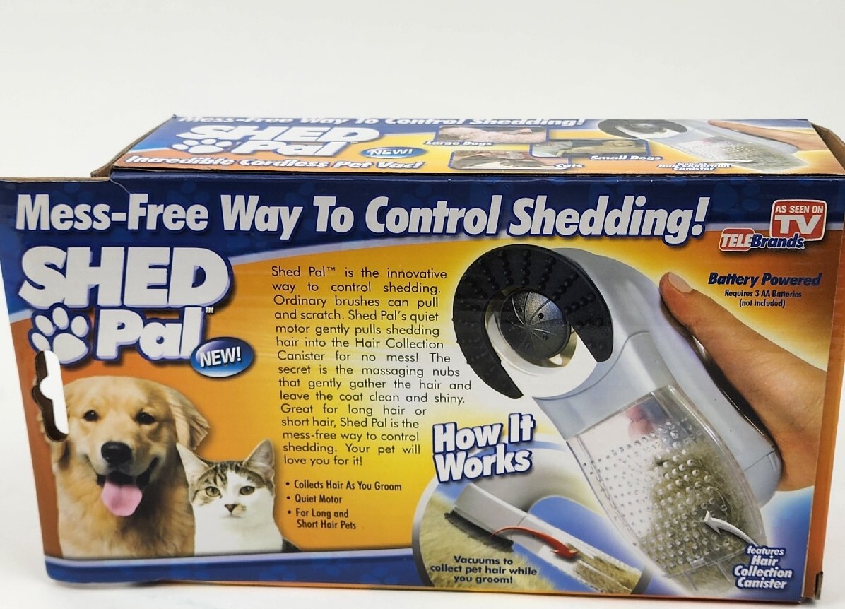 Pet Grooming Dog Cat Hair Brush Fur Remover Comb Shed Pal Vacuum