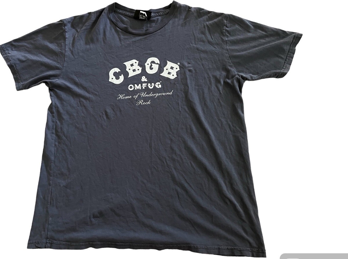 VINTAGE CBGB T Shirt Men Large Black OMFUG Underground NYC Grunge