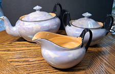 Iridescent Tea Set F  W Czecho-Slovakia