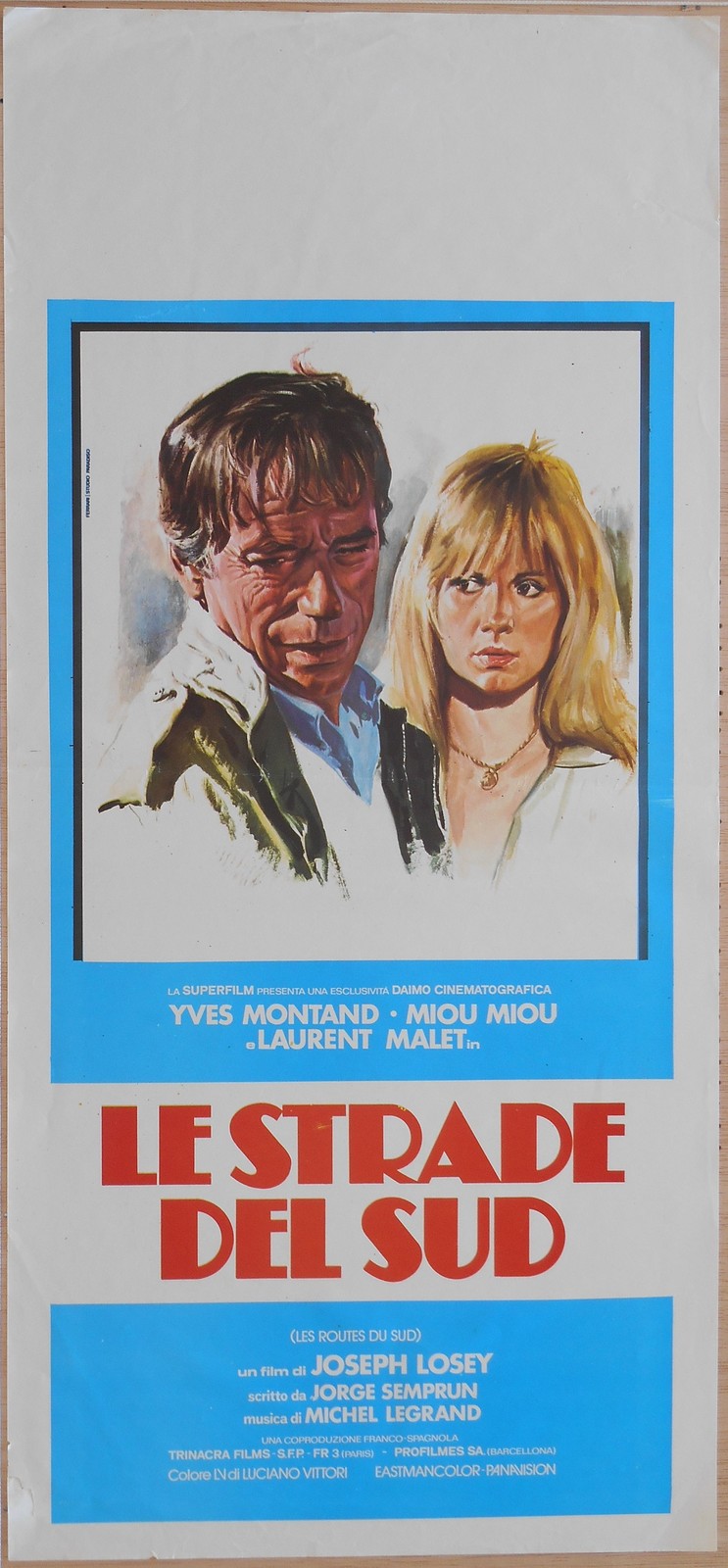 Locandina originale film Le strade del sud (1978) - Regia di Joseph Losey