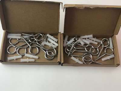 HSG GIN 20 PCS STAINLESS UTY LAG THREAD EYEBOLT NEW