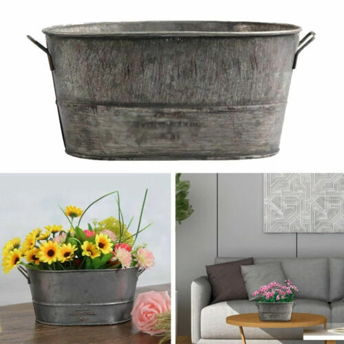 Zinc Flower & Plant Pots, Baskets & Window Boxes