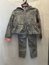 Vince Camuto Kids Girls Leopard Animal Print Pants/Shirt 2 Piece Outfit Sz 6X NW