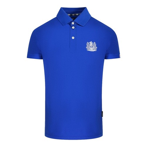 Aquascutum London Bold Logo Navy Blue Polo Shirt | eBay