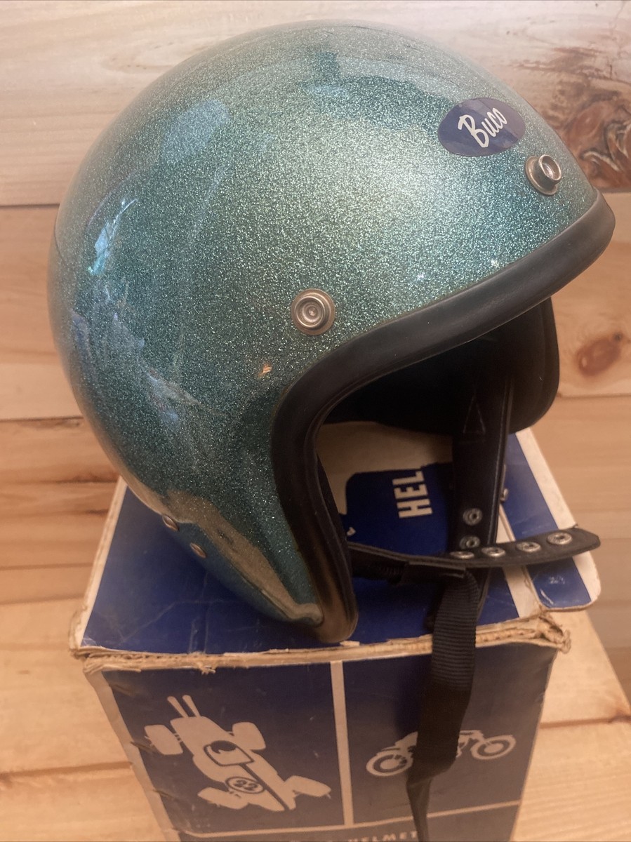 Rare Vintage BUCO Motorcycle Racing Helmet In Original Box