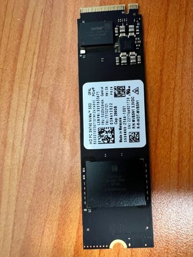 WD PC SN740 NVMe SSD Gen4 X 4 M 2 256GB EBay