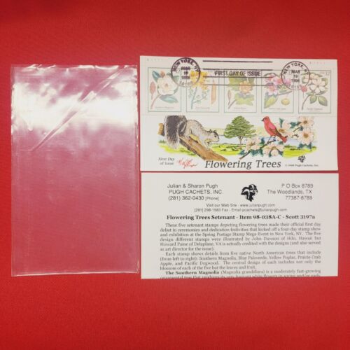 First Day of Issue Flowering Trees Stamp Cache Envelope and Enclosure - Picture 3 of 7