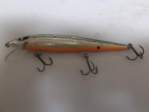 Older USA Smithwick Suspending Rattlin Rogue,SDRB,4 1/2", Silver Black Orange - Picture 5 of 5