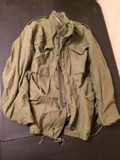 Vintage Early M-65 OG-107 US Military Field Jacket Coat Cold Weather Mens Medium