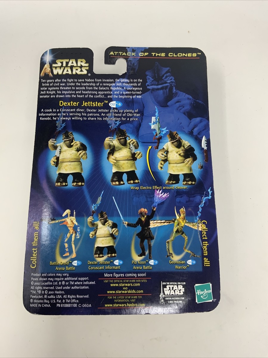 Hasbro Star Wars Dexter Jettster未開封 Star Wars Attack Of The Clones Dexter Jettster Action