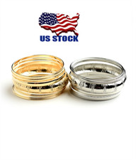 Women Fashion Jewelry Bracelets Gold Silver Tone Wrap Cuff 8Pc Bracelet Set