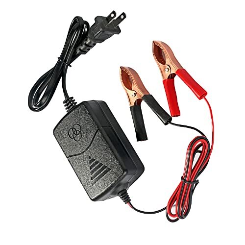 Car Battery Charger12v Battery Trickle Charger With Alligator Clips And Short Ci
