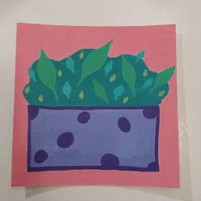 Sindy Fuhr Acrylic Painting Hand Made Anime Pop Art Nature Title Flower Pop B 