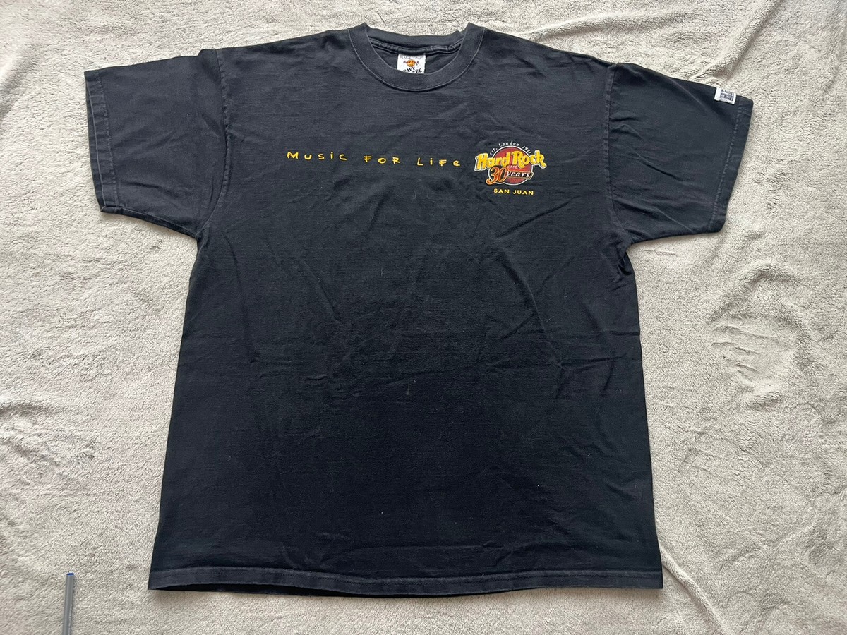 Vintage Hard Rock Cafe 30 Years San Juan T-Shirt Size XL | eBay