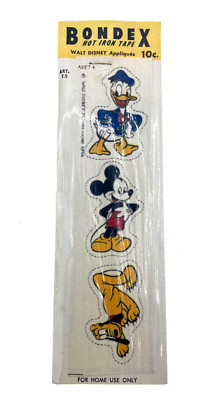 BONDEX - Hot Iron appliques - Disney  Mickey, Donald, and Pluto