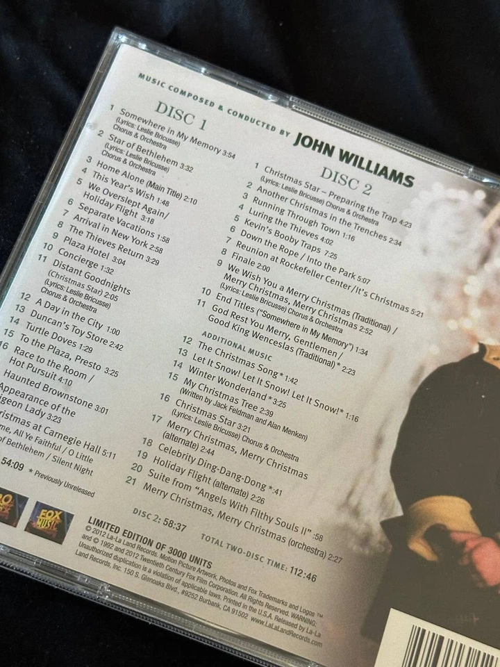 John Williams - Home Alone 2: Lost In New York EXPANDED ORIGINAL SCORE 2CD OOP💎 - Image 4 of 4