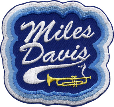 Patch - Miles Davis Blue Logo Trumpet Jazz Music Band 3.25