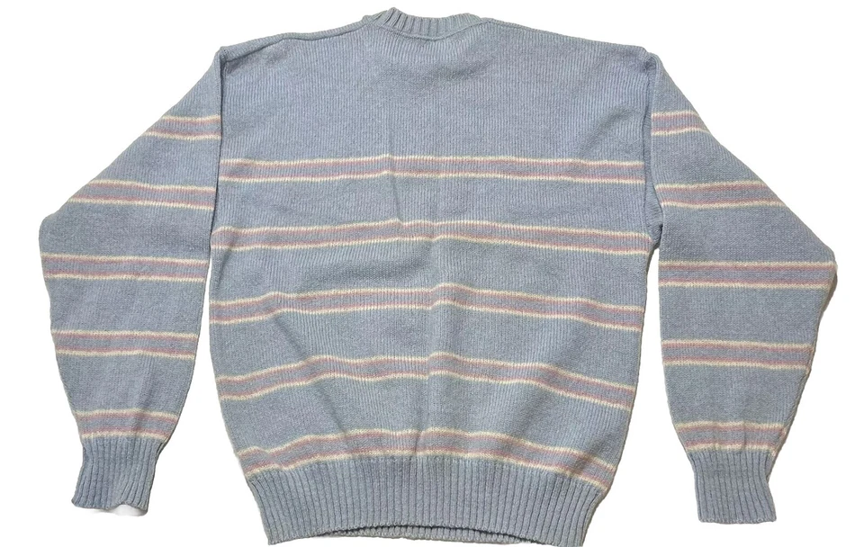 Suéter de Lana Mohair Verdadero Vintage Lord Jeff The Baggy Shag Talla XL Azul Abuelo Foto 3 de 4