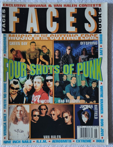 Faces Rocks February and June 1995 Featuring Pearl Jam, Green Day, Offspring - Picture 3 of 4