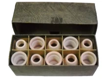 Box of (10) Radnor No. 7 Ceramic Cups for HW-17 & 18 Gas Lens Torch, 54N32