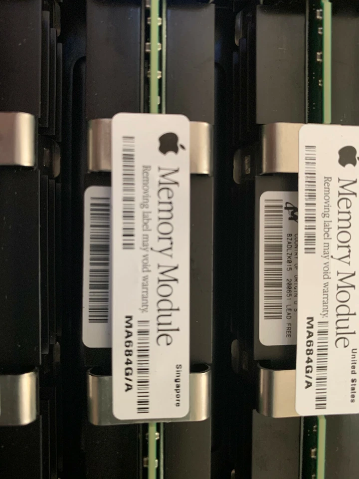 Apple MA684G/A 1GB (2x512MB) 667MHz DDR2 Fully Buffered DIMM for Macintosh Pro - Image 2 of 2