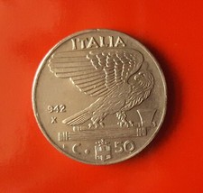 50 CENTESIMI 1942 ERRORE - EVANESCENZE AL DRITTO E AL ROVESCIO [B358]