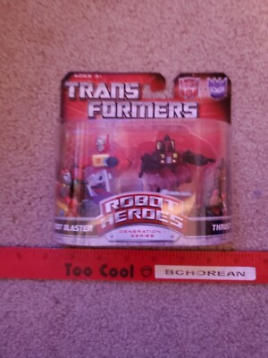 Transformers Universe Robot Heroes G1 Series Blaster Vs Thrust 2-pack New