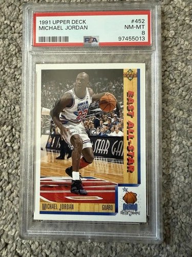 1991-92 Upper Deck #452 Michael Jordan All Star PSA 8 NM-MT Bulls HOF