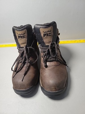 Men's Timberland PRO Flume Mid Waterproof Steel Toe Work Boot Brown A1Q8V 10.5M