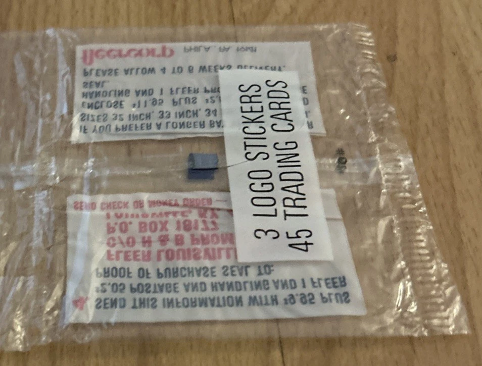 Empty 1984 Fleer Plastic Baseball Card Cellophane Rack Pack Wrapper - Image 4 of 4