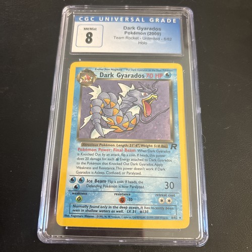Dark Gyarados (Unlimited) graded CGC 8 for sale on eBay